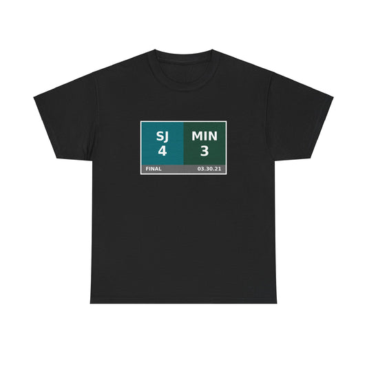 SJ vs MIN Scoreboard Tee 03.30.21