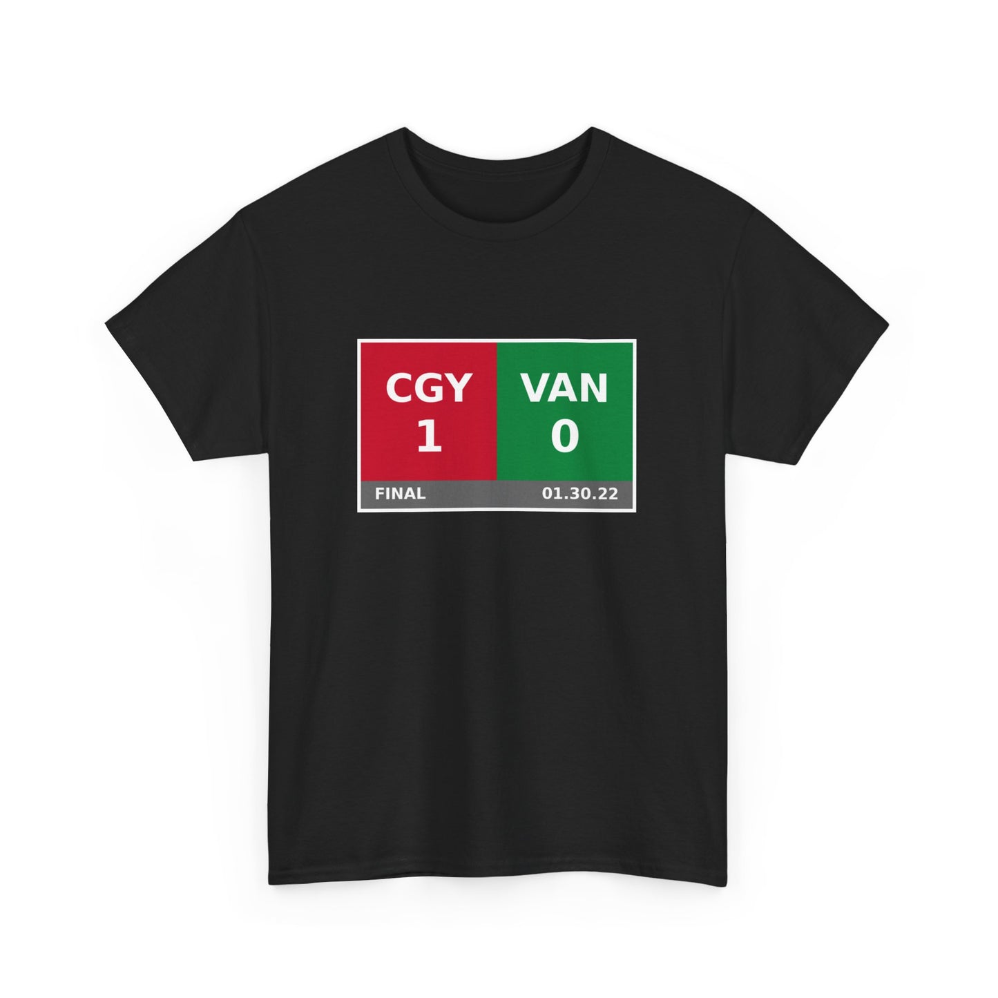 CGY vs VAN Scoreboard Tee 01.30.22