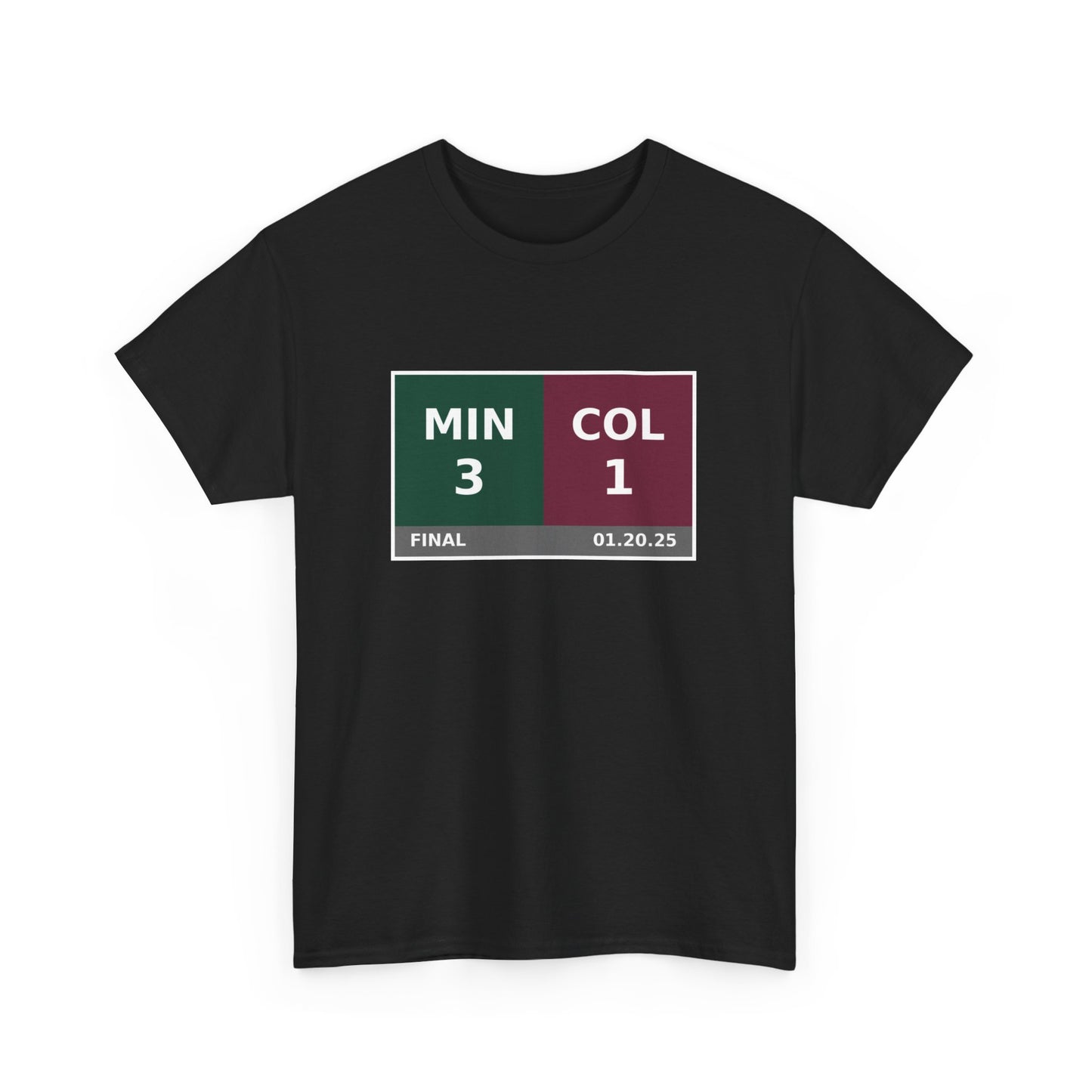 MIN vs COL Scoreboard Tee 01.20.25