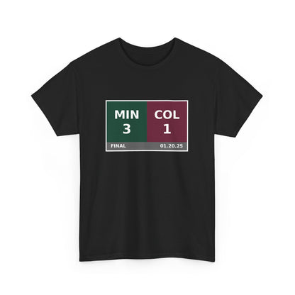 MIN vs COL Scoreboard Tee 01.20.25