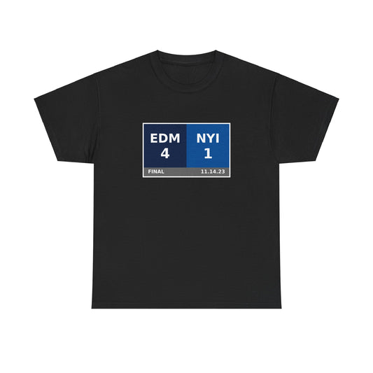 EDM vs NYI Scoreboard Tee 11.14.23