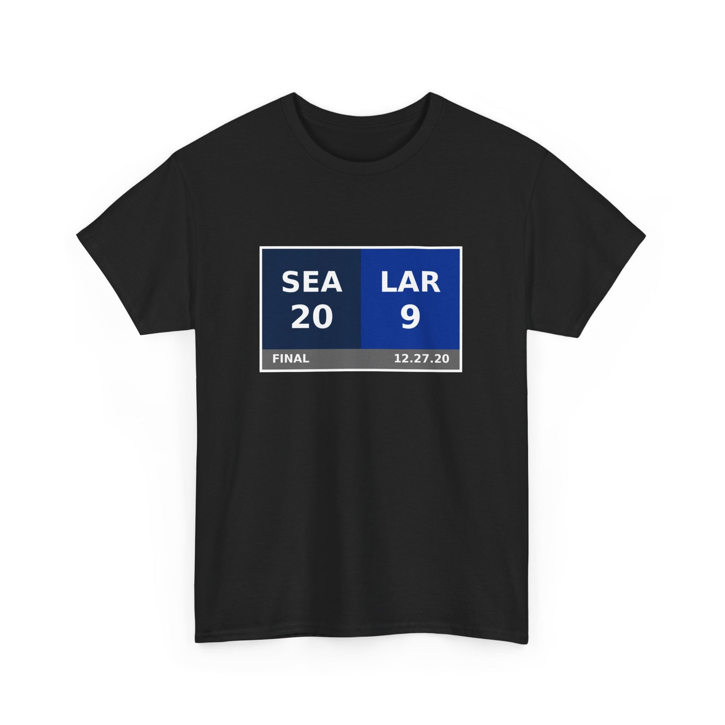 SEA vs LAR Scoreboard Tee 12.27.20