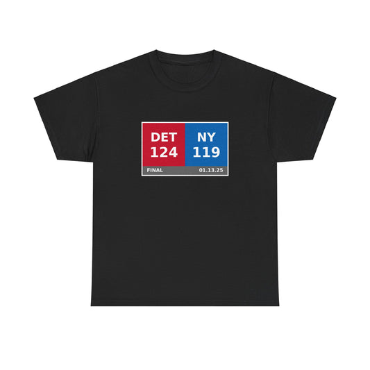 DET vs NY Scoreboard Tee 01.13.25