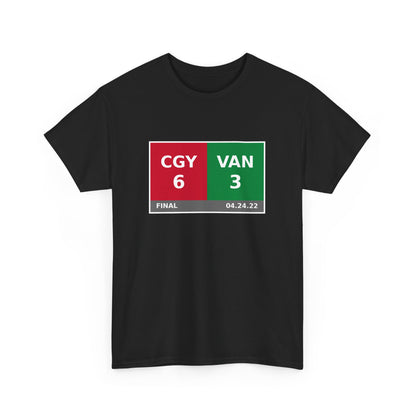 CGY vs VAN Scoreboard Tee 04.24.22