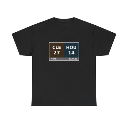 CLE vs HOU Scoreboard Tee 12.04.22