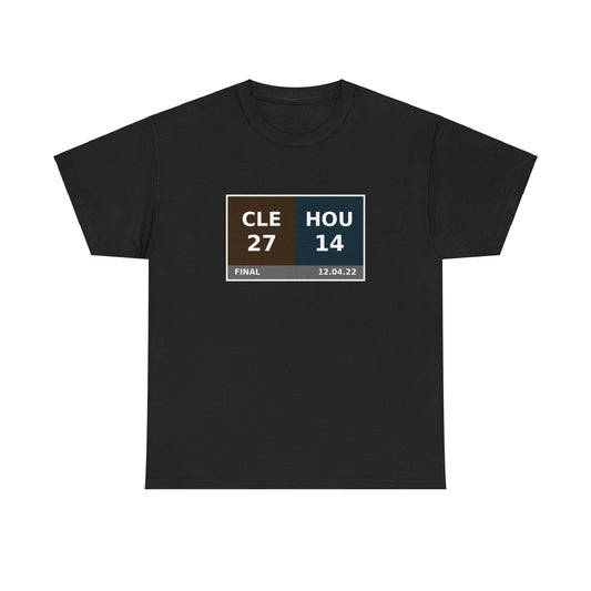 CLE vs HOU Scoreboard Tee 12.04.22