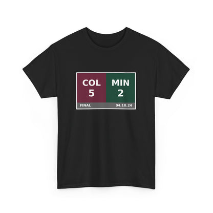 COL vs MIN Scoreboard Tee 04.10.24