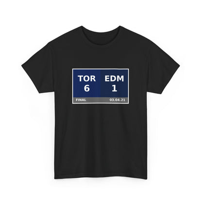 TOR vs EDM Scoreboard Tee 03.04.21