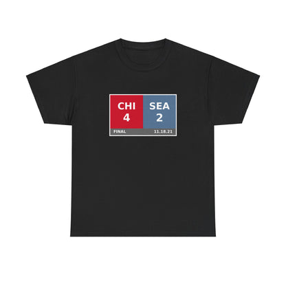 CHI vs SEA Scoreboard Tee 11.18.21