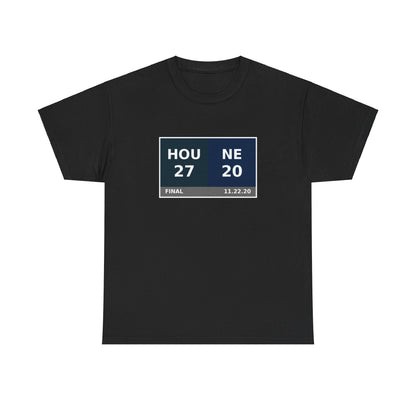 HOU vs NE Scoreboard Tee 11.22.20