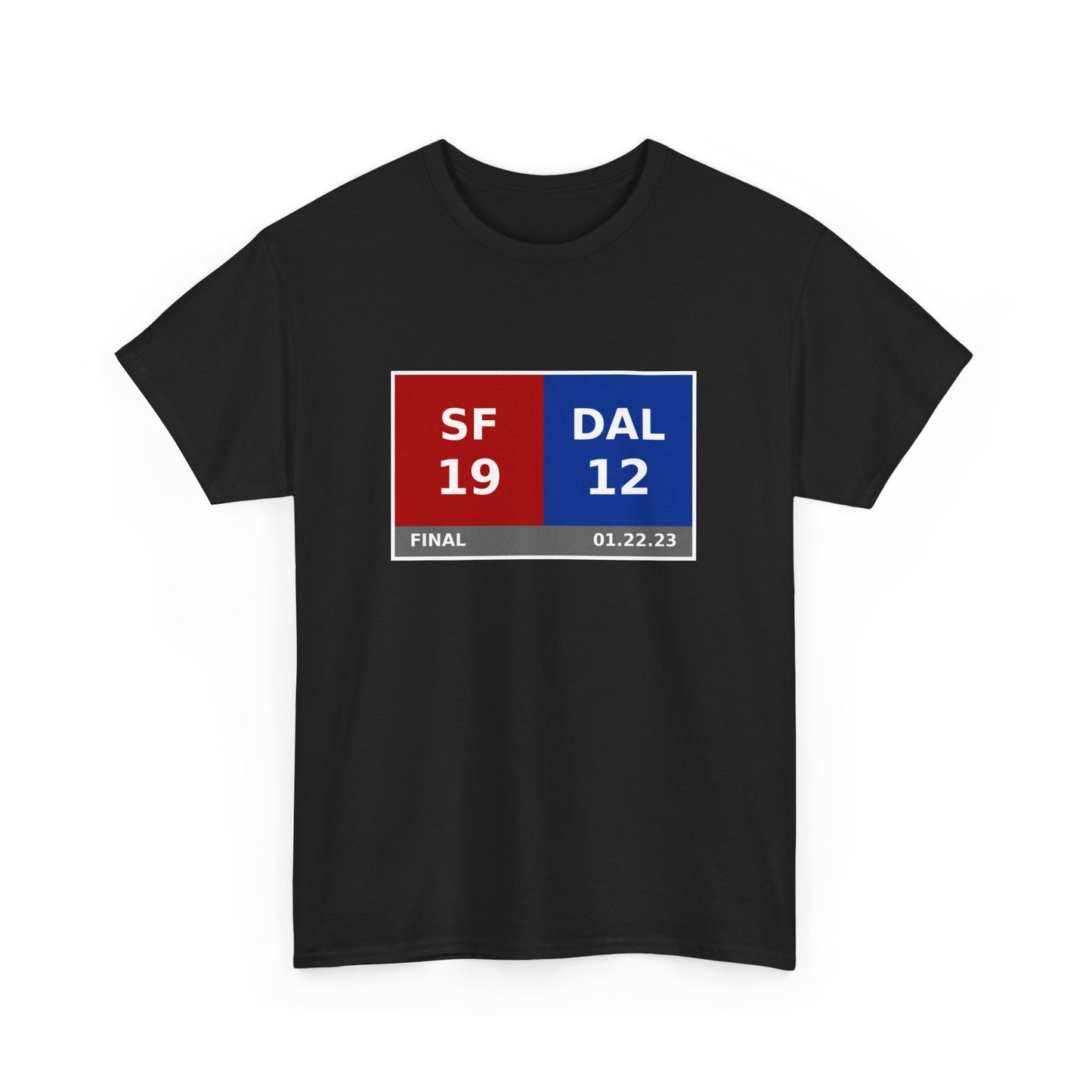 SF vs DAL Scoreboard Tee 01.22.23