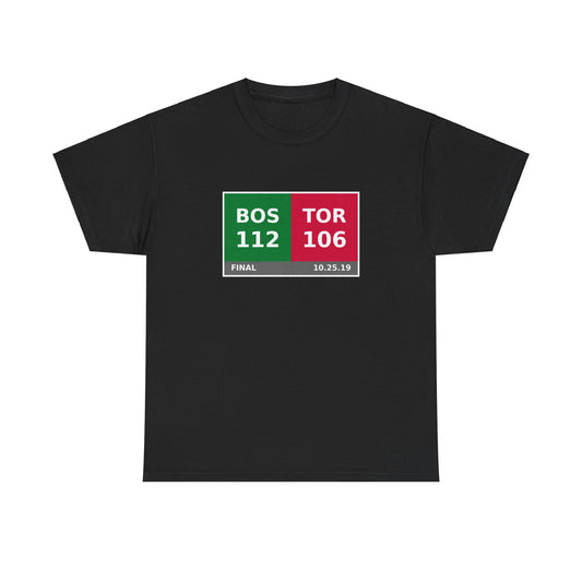 BOS vs TOR Scoreboard Tee 10.25.19