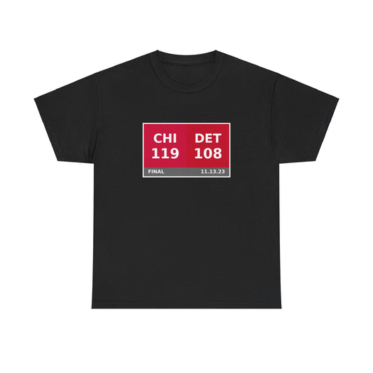 CHI vs DET Scoreboard Tee 11.13.23