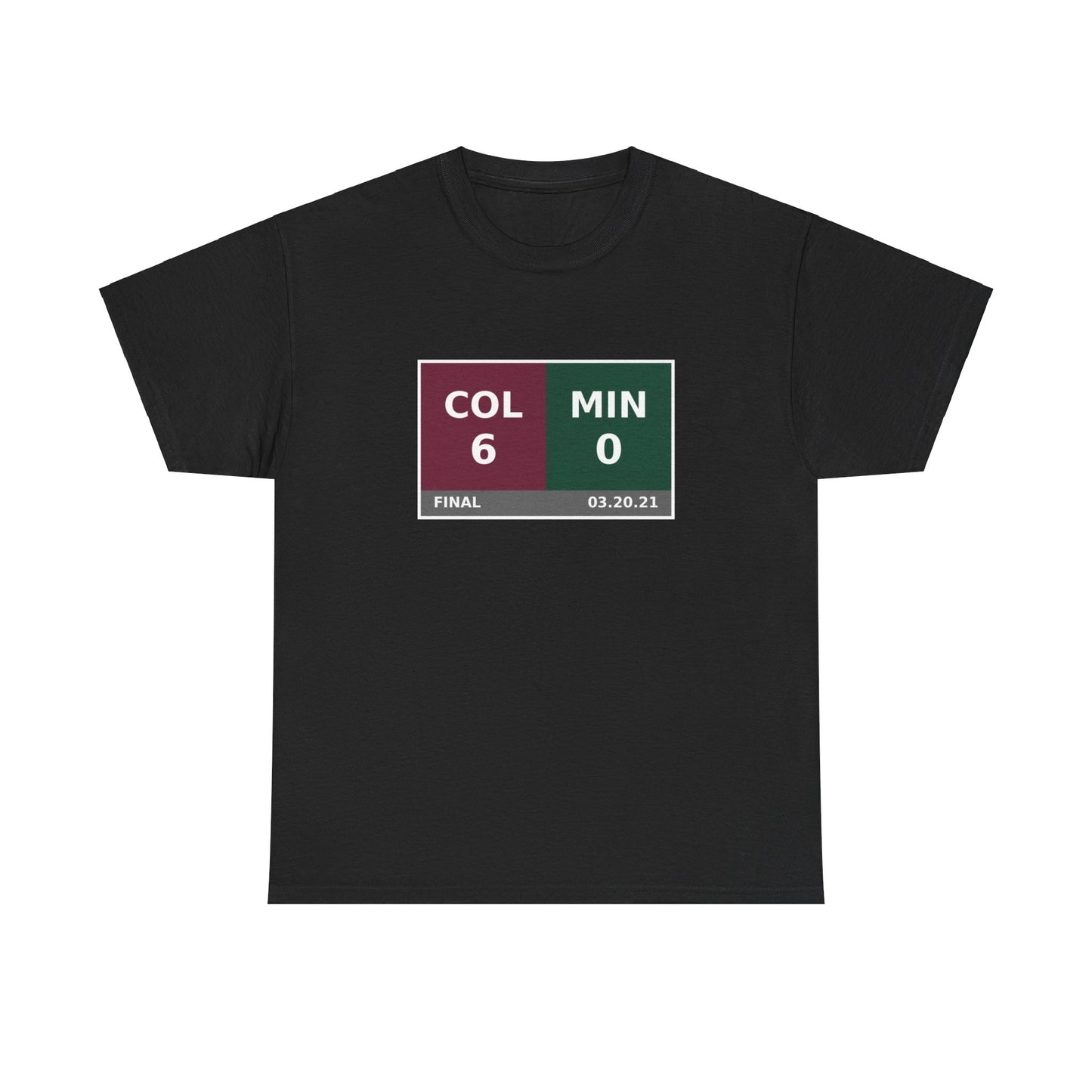 COL vs MIN Scoreboard Tee 03.20.21