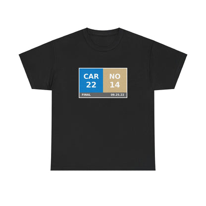 CAR vs NO Scoreboard Tee 09.25.22