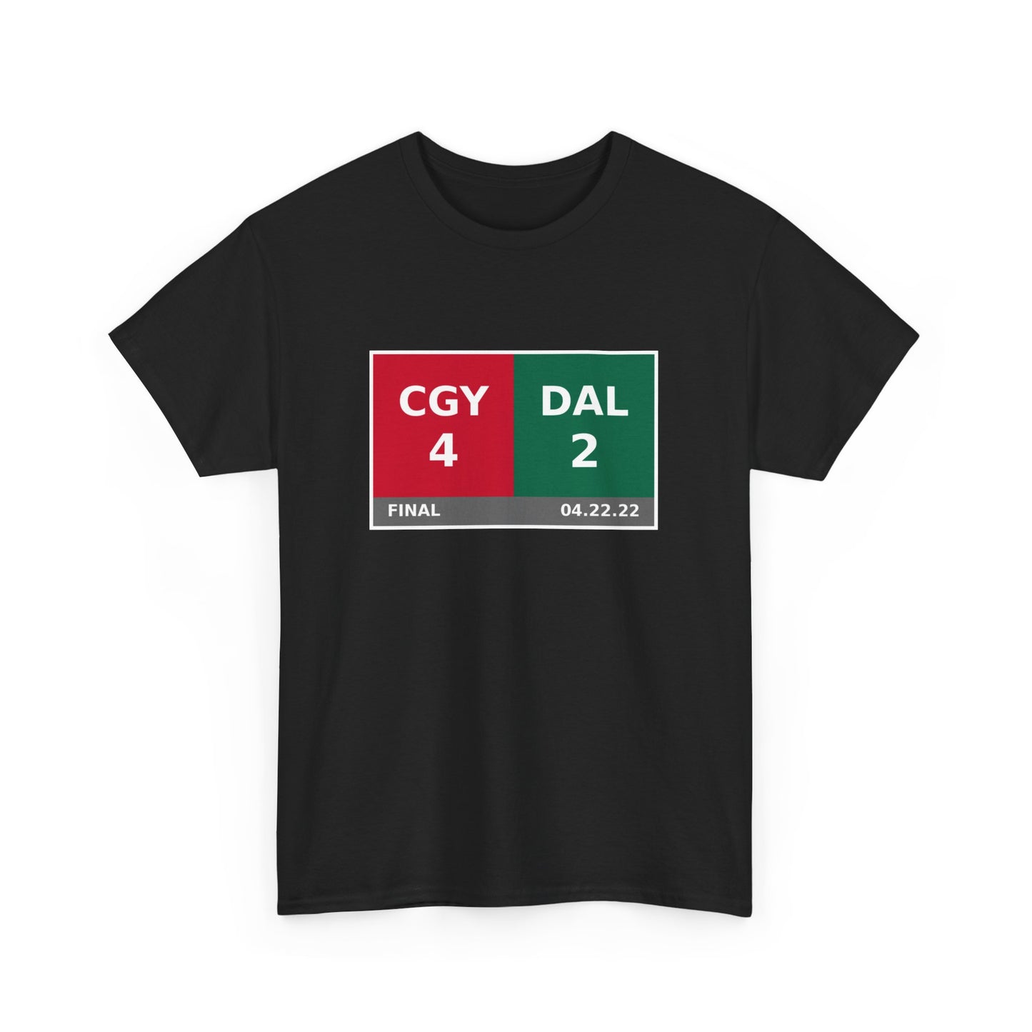 CGY vs DAL Scoreboard Tee 04.22.22