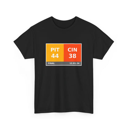 PIT vs CIN Scoreboard Tee 12.01.24