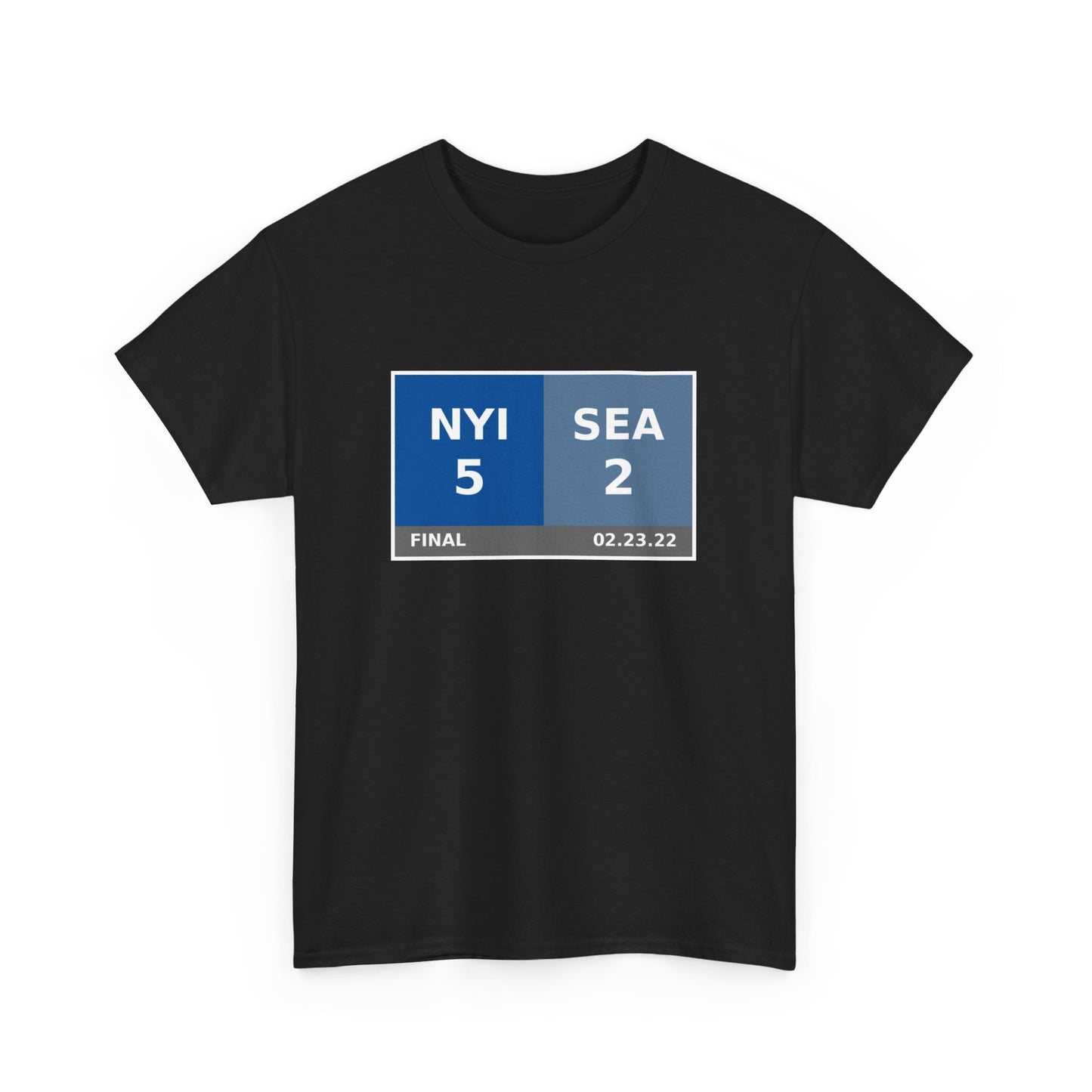 NYI vs SEA Scoreboard Tee 02.23.22