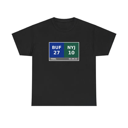 BUF vs NYJ Scoreboard Tee 01.09.22