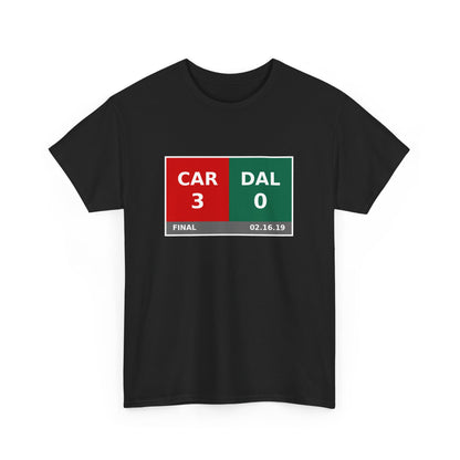 CAR vs DAL Scoreboard Tee 02.16.19