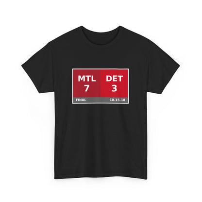 MTL vs DET Scoreboard Tee 10.15.18