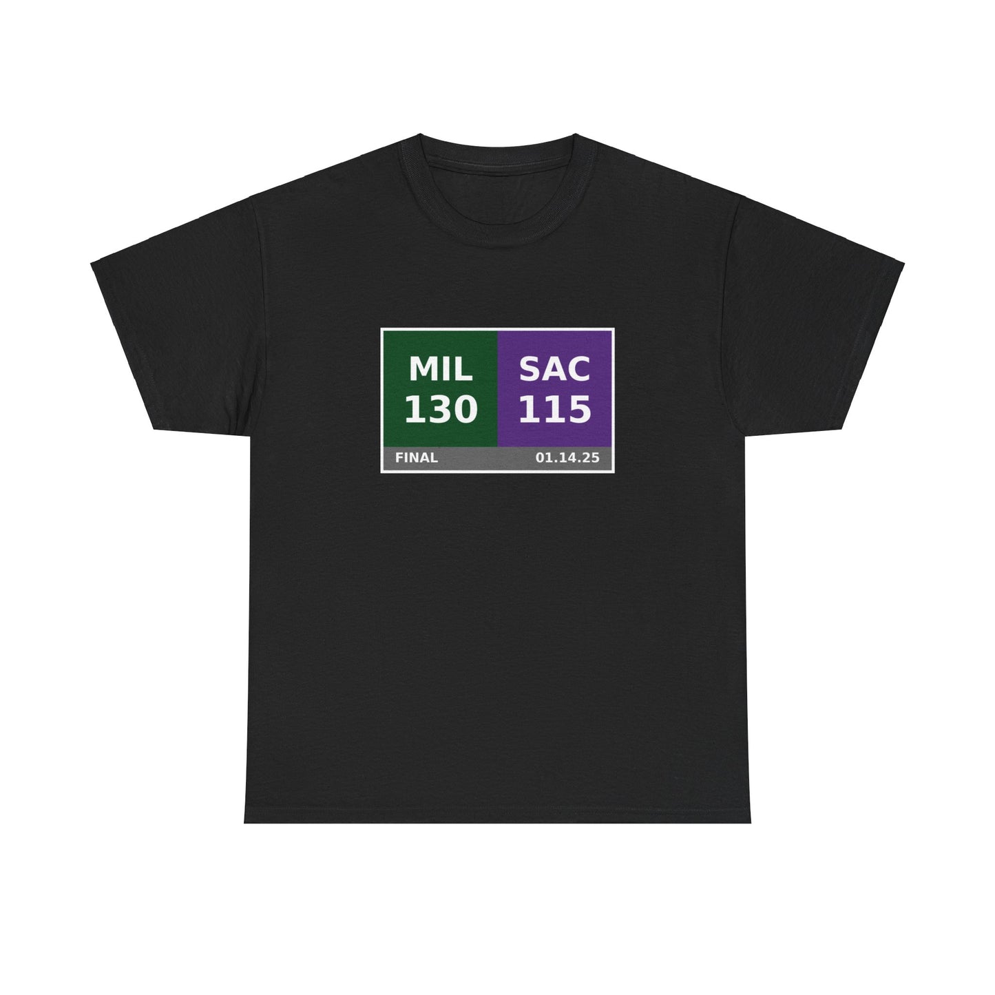 MIL vs SAC Scoreboard Tee 01.14.25