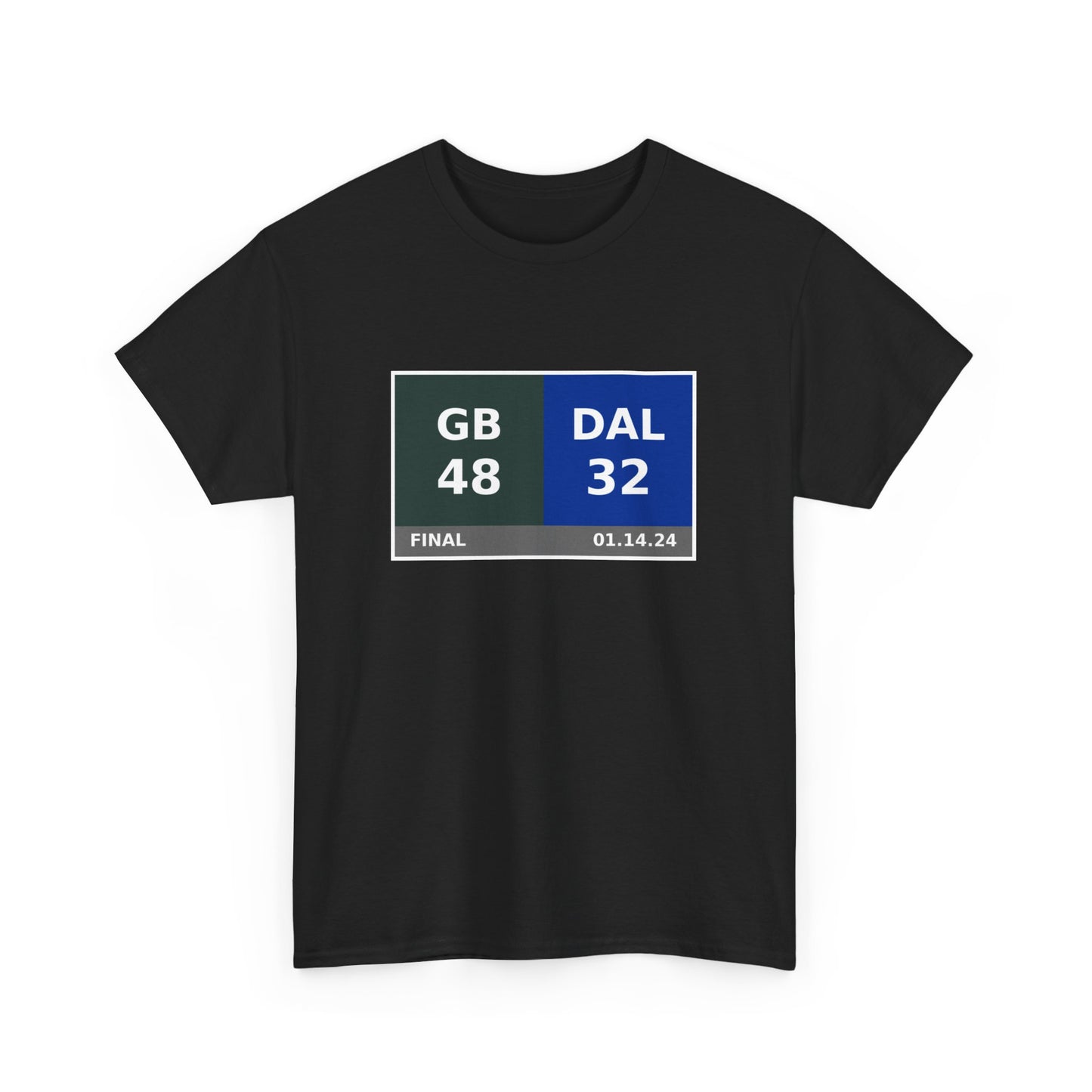 GB vs DAL Scoreboard Tee 01.14.24