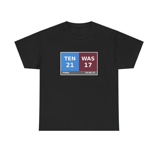 TEN vs WAS Scoreboard Tee 10.09.22