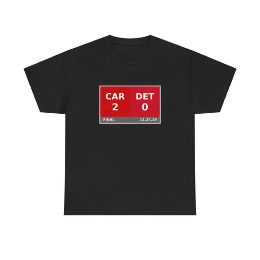 CAR vs DET Scoreboard Tee 11.25.19