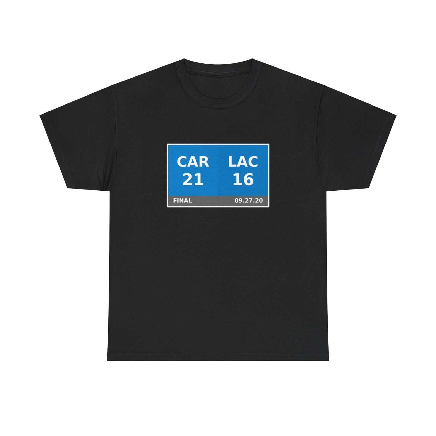 CAR vs LAC Scoreboard Tee 09.27.20