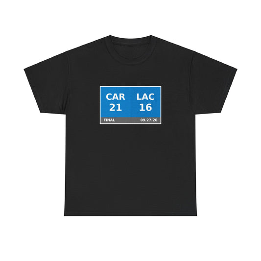 CAR vs LAC Scoreboard Tee 09.27.20