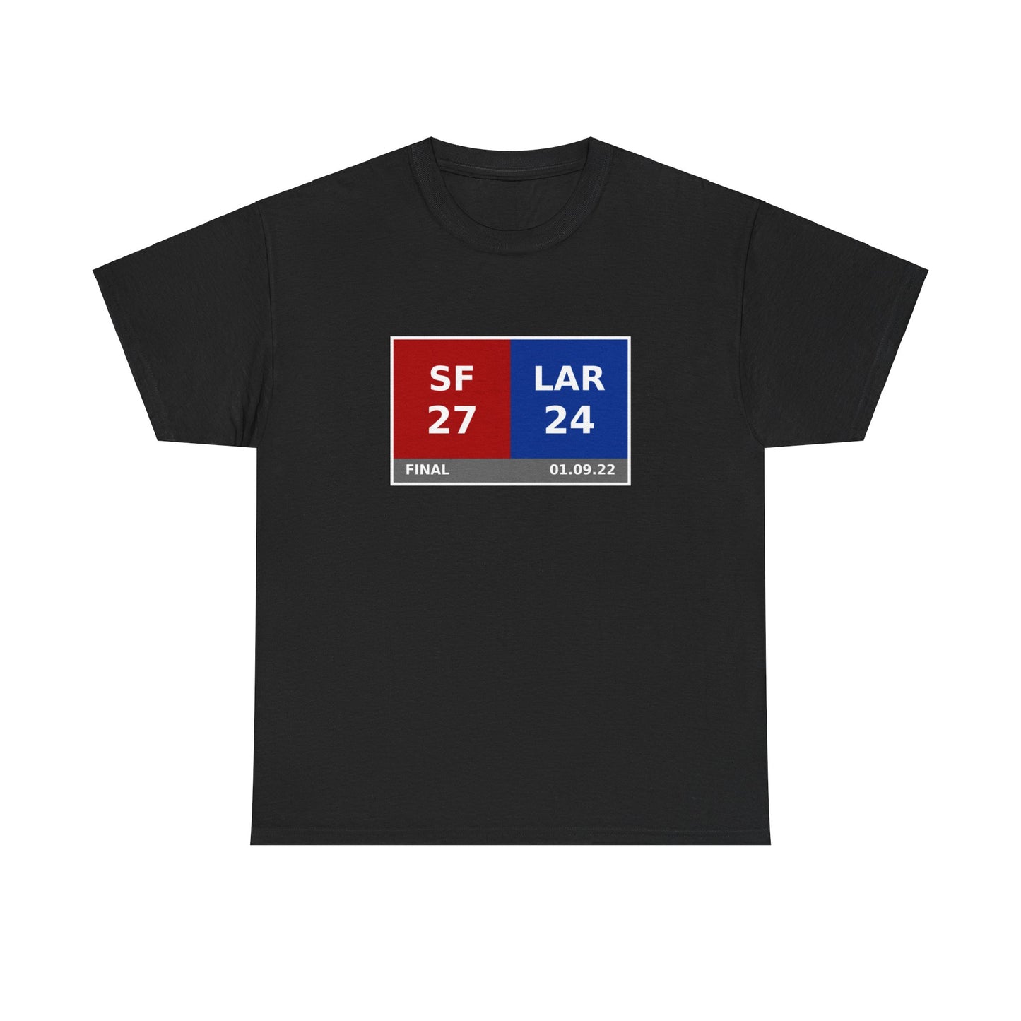 SF vs LAR Scoreboard Tee 01.09.22