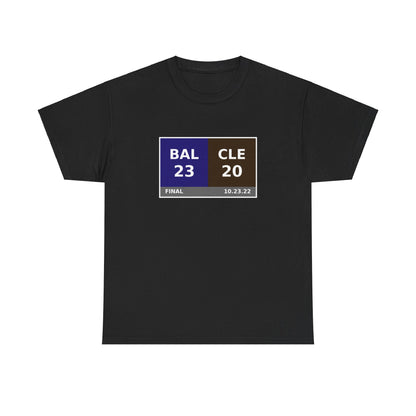 BAL vs CLE Scoreboard Tee 10.23.22