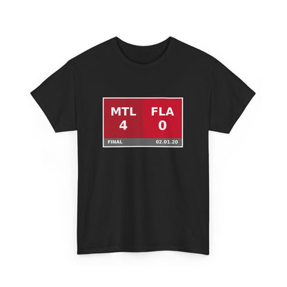 MTL vs FLA Scoreboard Tee 02.01.20