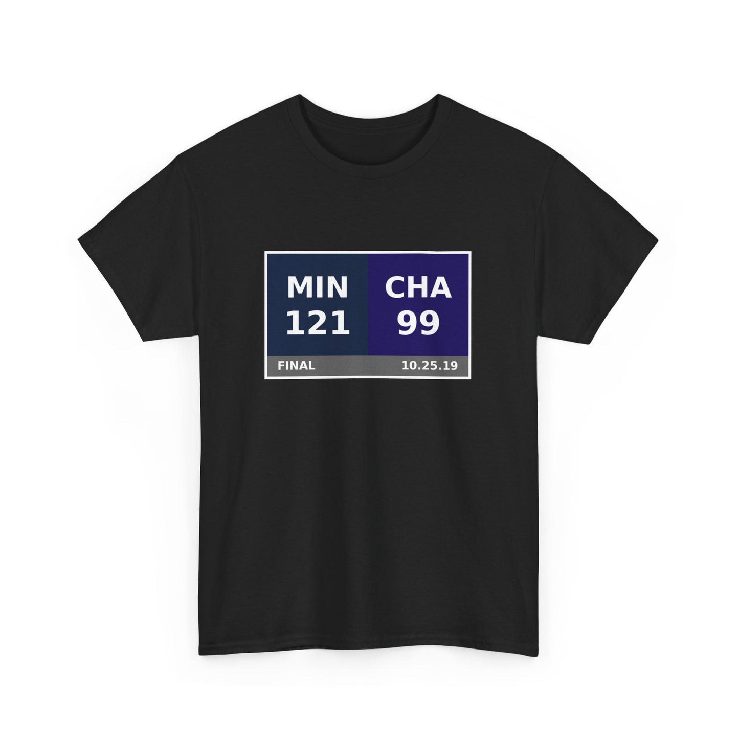 MIN vs CHA Scoreboard Tee 10.25.19