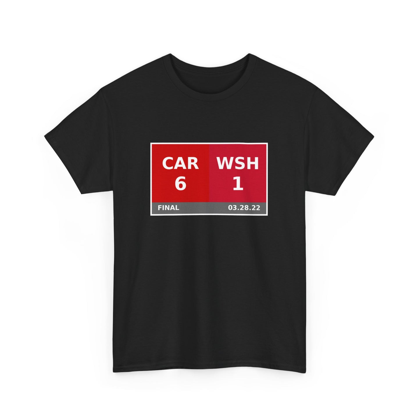 CAR vs WSH Scoreboard Tee 03.28.22