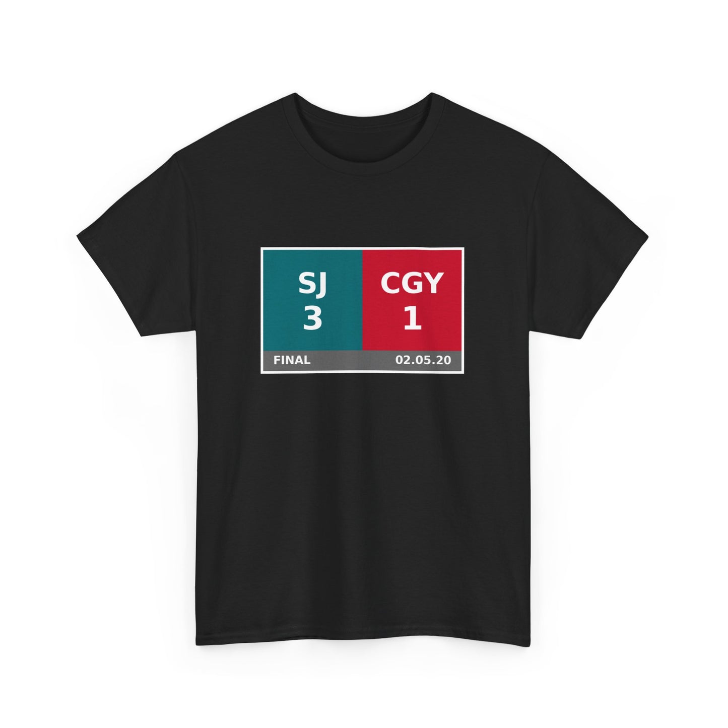 SJ vs CGY Scoreboard Tee 02.05.20