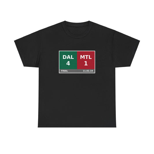 DAL vs MTL Scoreboard Tee 11.02.19