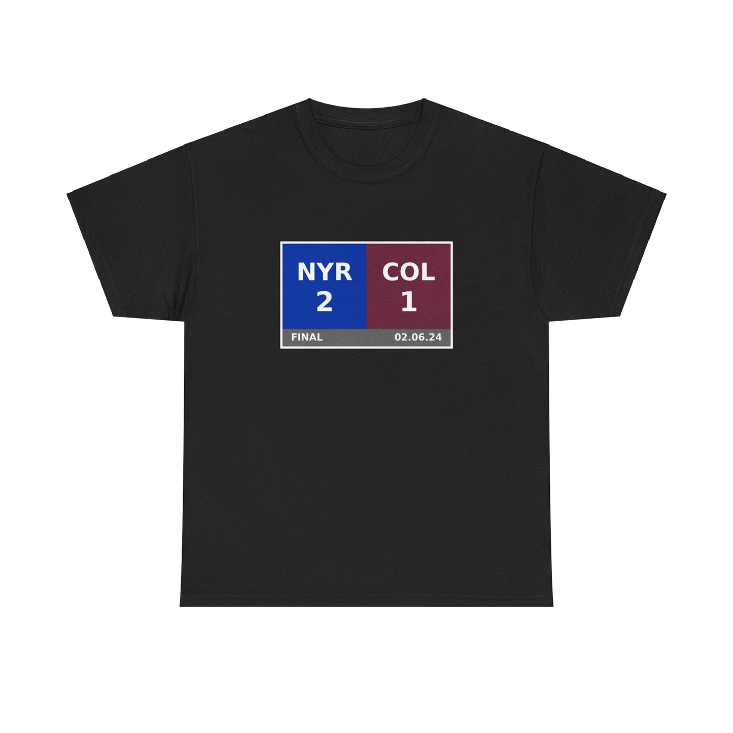 NYR vs COL Scoreboard Tee 02.06.24