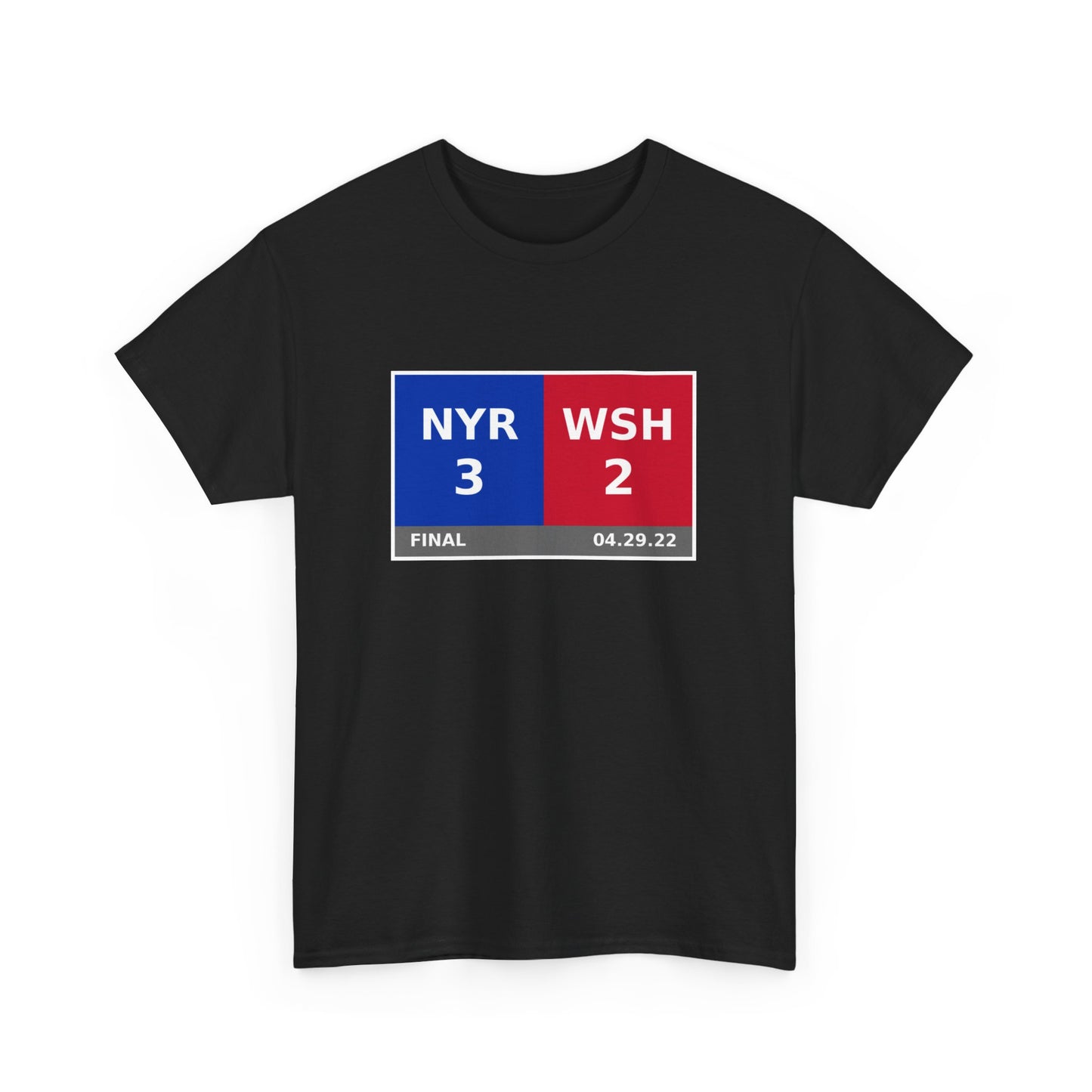 NYR vs WSH Scoreboard Tee 04.29.22