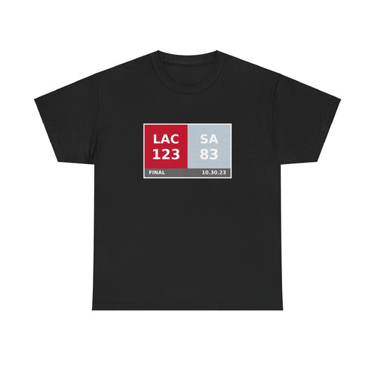 LAC vs SA Scoreboard Tee 10.30.23