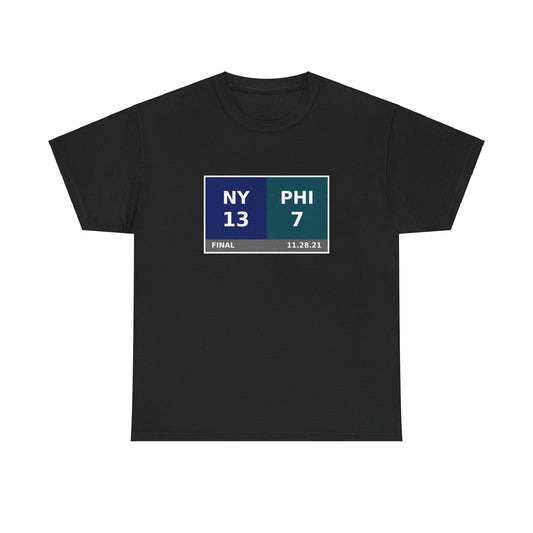 NY vs PHI Scoreboard Tee 11.28.21