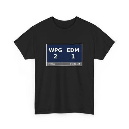 WPG vs EDM Scoreboard Tee 01.01.23