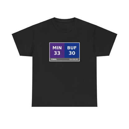 MIN vs BUF Scoreboard Tee 11.13.22