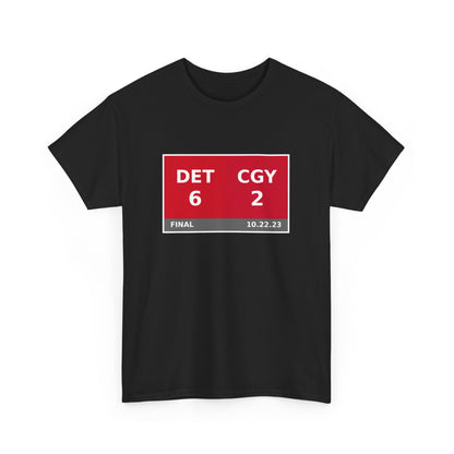 DET vs CGY Scoreboard Tee 10.22.23