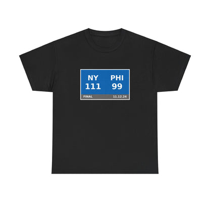 NY vs PHI Scoreboard Tee 11.12.24