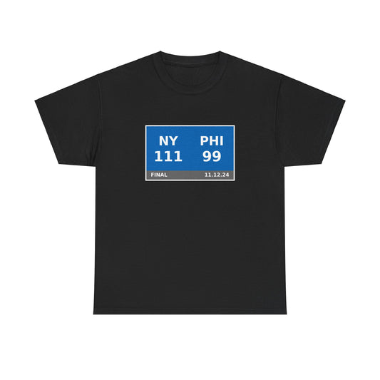 NY vs PHI Scoreboard Tee 11.12.24