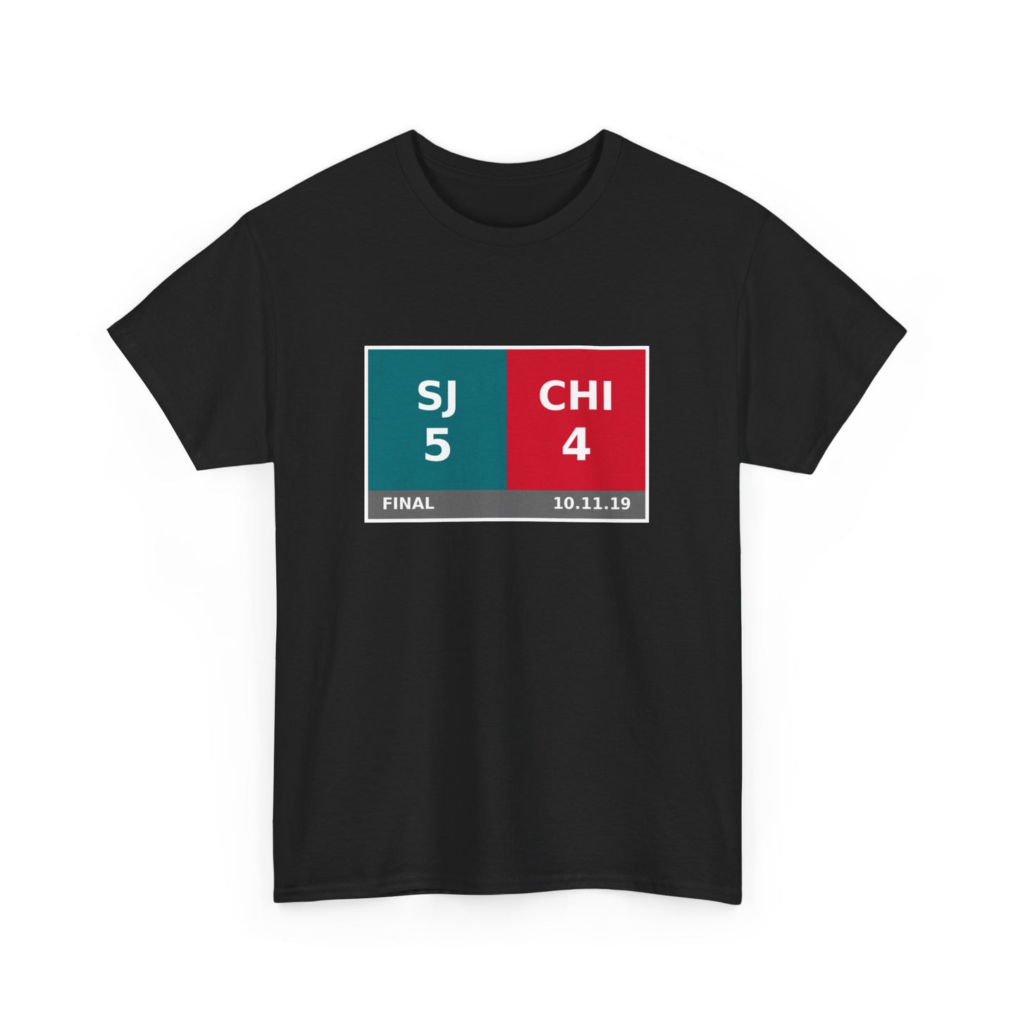 SJ vs CHI Scoreboard Tee 10.11.19