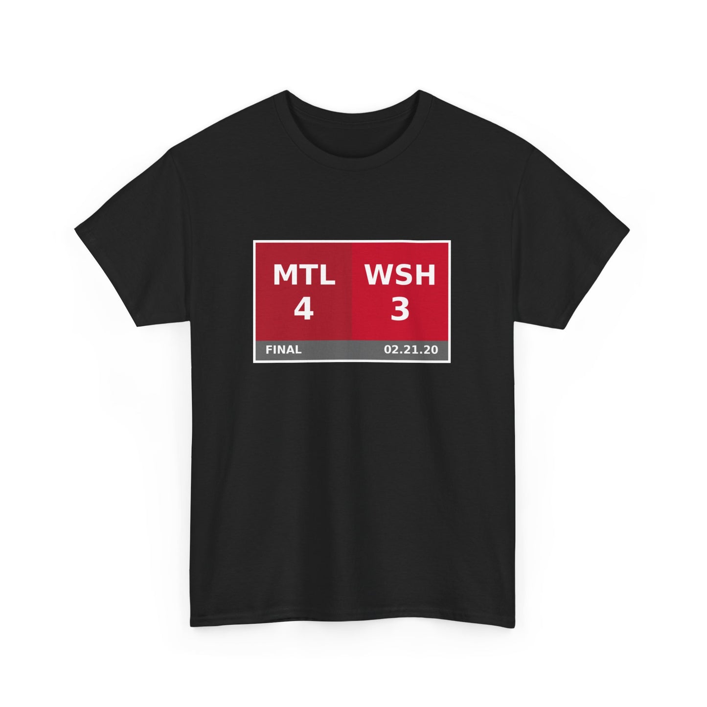 MTL vs WSH Scoreboard Tee 02.21.20