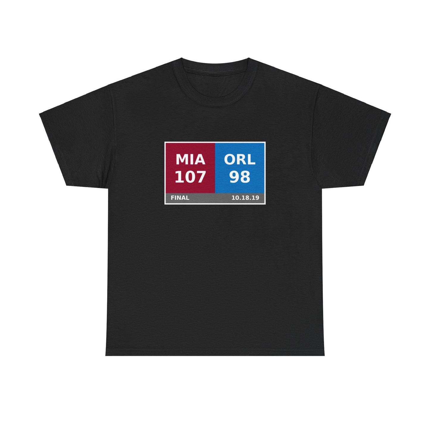 MIA vs ORL Scoreboard Tee 10.18.19